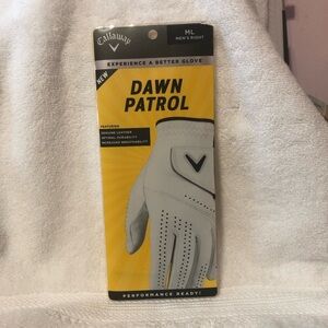 Callaway Dawn Patrol leather men’s white golf glove Right hand medium/large